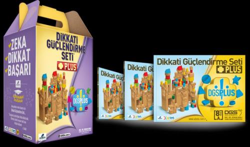 Kurye Kitabevi - Dikkati Güçlendirme Seti Plus 8 Yas (3 Kitap+112 Parç