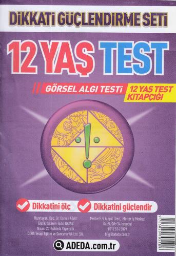 Kurye Kitabevi - Dikkati Güçlendirme Seti 12 Yaş Yaprak Test