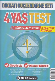 Kurye Kitabevi - Dikkati Güçlendirme Seti 4 Yaş Test