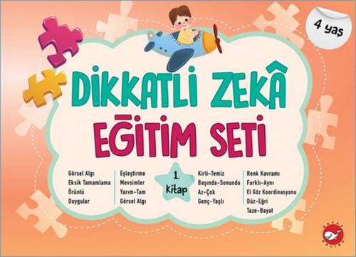 Kurye Kitabevi - Dikkatli Zekâ Eğitim Seti 1. Kitap (4 Yaş)