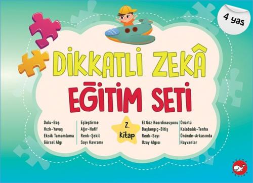 Kurye Kitabevi - Dikkatli Zekâ Eğitim Seti 2. Kitap (4 Yaş)