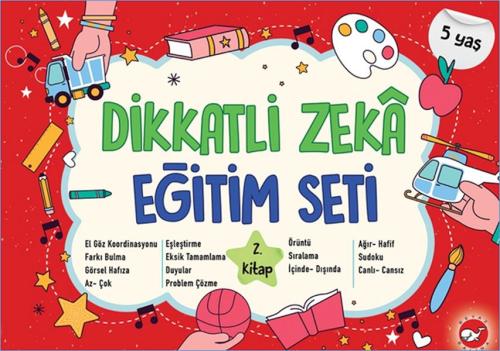 Kurye Kitabevi - Dikkatli Zeka Eğitim Seti - 2. Kitap (5 Yaş)