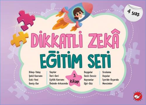 Kurye Kitabevi - Dikkatli Zekâ Eğitim Seti 3. Kitap (4 Yaş)