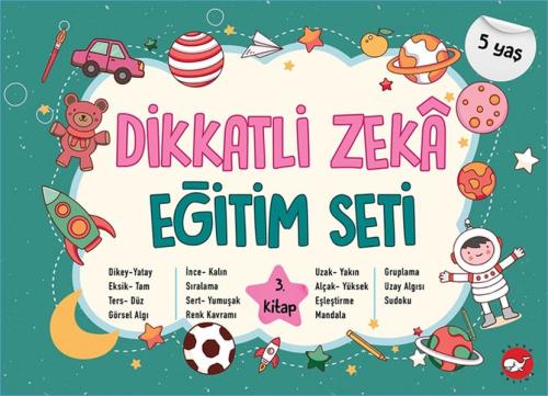 Kurye Kitabevi - Dikkatli Zeka Eğitim Seti - 3. Kitap (5 Yaş)