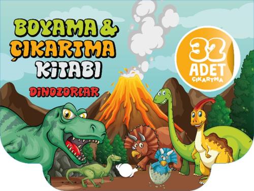 Kurye Kitabevi - Dinozorlar Boyama ve Çıkartma Kitabı