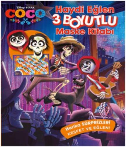 Kurye Kitabevi - Disney Coco Haydi Eğlen 3 Boyutlu Maske Kitabı