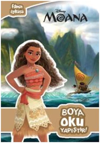 Kurye Kitabevi - Disney Moana Boya Oku Yapıştır