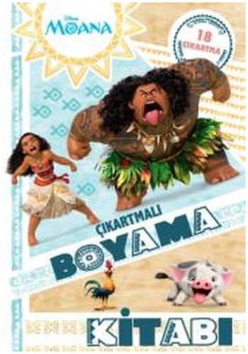 Kurye Kitabevi - Disney Moana Çıkartmalı Boyama Kitabı