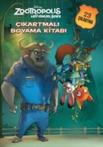 Kurye Kitabevi - Disney Zootropolis Hayvanlar Çıkartmalı Boyama Kitabı