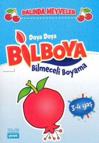 Kurye Kitabevi - Dalında Meyveler - Doya Doya Bil Boya Bilmeceli Boyam