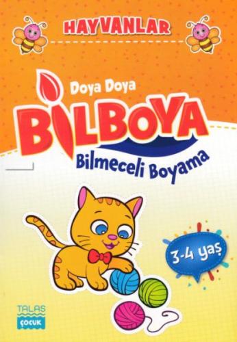 Kurye Kitabevi - Hayvanlar - Doya Doya Bil Boya Bilmeceli Boyama (3-4 