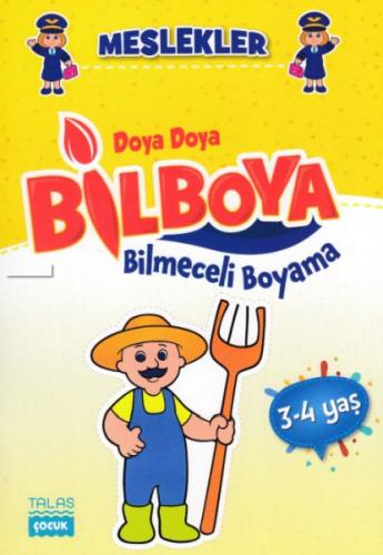 Kurye Kitabevi - Meslekler - Doya Doya Bil Boya Bilmeceli Boyama (3-4 