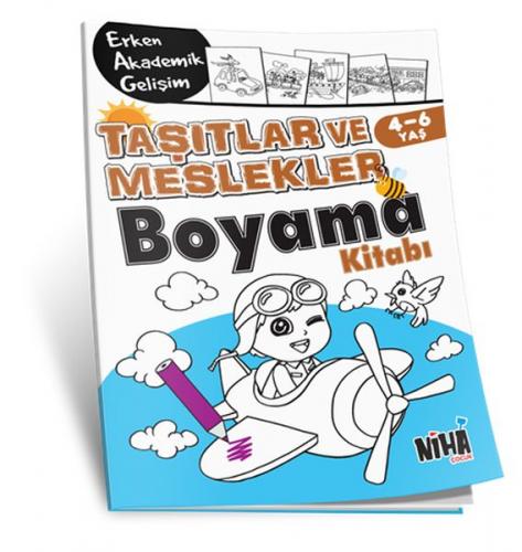 Kurye Kitabevi - EAG Taşıtlar ve Meslekler Boyama Kitabı 4-6 Yaş