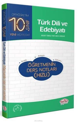 Kurye Kitabevi - Editör 10. Sınıf Türk Dili ve Edebiyatı Öğretmenin De