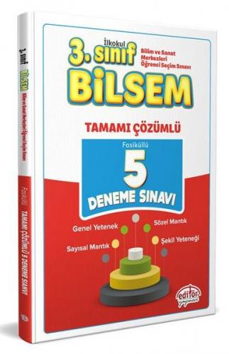 Kurye Kitabevi - Editör 3. Sınıf Bilsem Tamamı Çözümlü 5 Deneme Sınavı