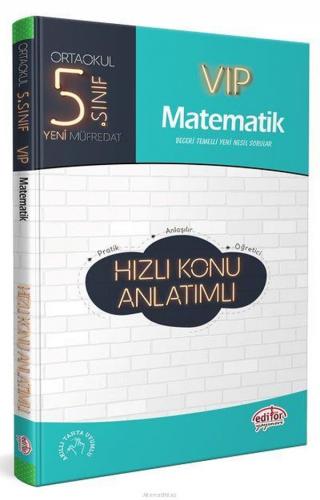 Kurye Kitabevi - Editör 5. Sınıf VİP Matematik Hızlı Konu Anlatımlı-YE