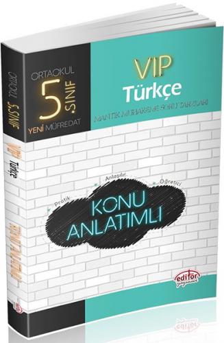 Kurye Kitabevi - Editör 5. Sınıf VİP Türkçe Konu Anlatımlı-YENİ