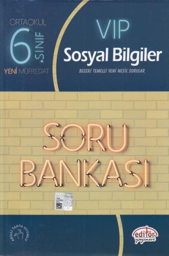 Kurye Kitabevi - Editör 6. Sınıf VİP Sosyal Bilgiler Soru Bankası-YENİ