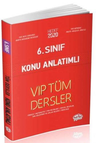 Kurye Kitabevi - Editör 6. Sınıf VİP Tüm Dersler Konu Anlatımlı-Kırmız