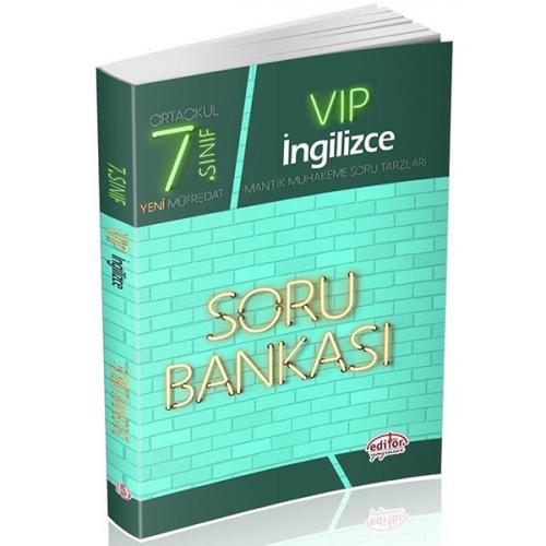 Kurye Kitabevi - Editör 7. Sınıf VİP İngilizce Soru Bankası-YENİ