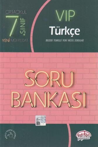 Kurye Kitabevi - Editör 7. Sınıf VİP Türkçe Soru Bankası-YENİ