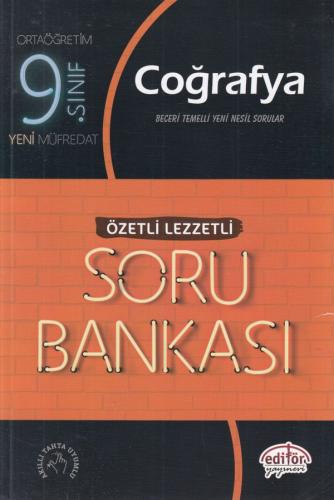 Kurye Kitabevi - Editör 9. Sınıf Coğrafya Özetli Lezzetli Soru Bankası