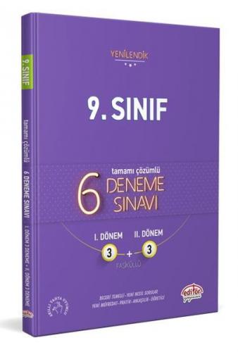 Kurye Kitabevi - Editör 9. Sınıf 6 Fasiküllü Deneme Sınavı-YENİ