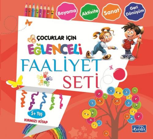 Kurye Kitabevi - Eğlenceli Faaliyet Seti - Kırmızı Kitap - 5+ Yaş