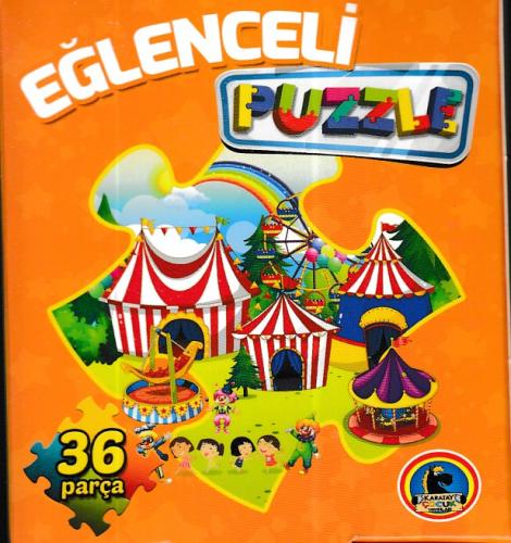 Kurye Kitabevi - Eğlenceli Puzzle 36 parça Turuncu Kutu