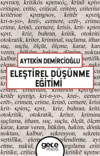 Kurye Kitabevi - Elestirel Düsünme Egitimi