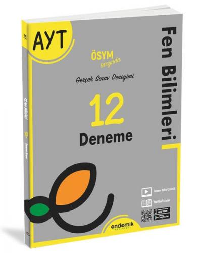 Kurye Kitabevi - Endemik AYT Fen Bilimleri 12 Deneme Sınavı