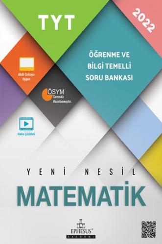 Kurye Kitabevi - Ephesus Akademi 2022 TYT Matematik Öğrenme ve Bilgi T