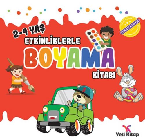 Kurye Kitabevi - Etkinliklerle Boyama Kitabı 1 - (2-4 Yaş)