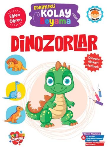 Kurye Kitabevi - Etkinlikli Kolay Boyama – Dinozorlar