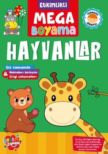 Kurye Kitabevi - Etkinlikli Mega Boyama - Hayvanlar