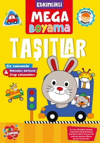 Kurye Kitabevi - Etkinlikli Mega Boyama - Taşıtlar