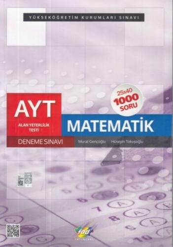 Kurye Kitabevi - FDD AYT Matematik 25x40 Deneme Sınavı Yeni