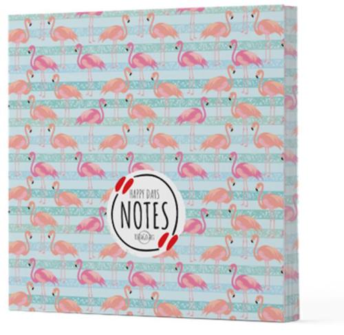 Kurye Kitabevi - Flamingo 1 - Çizgisiz Yan Boyamalı Defter