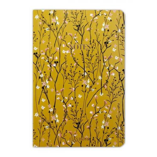 Kurye Kitabevi - Floral Hardal Defter