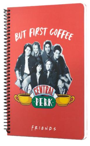 Kurye Kitabevi - Friends Central Perk But First Coffee Spiralli Defter