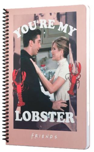 Kurye Kitabevi - Friends You're My Lobster Spiralli Defter Pembe