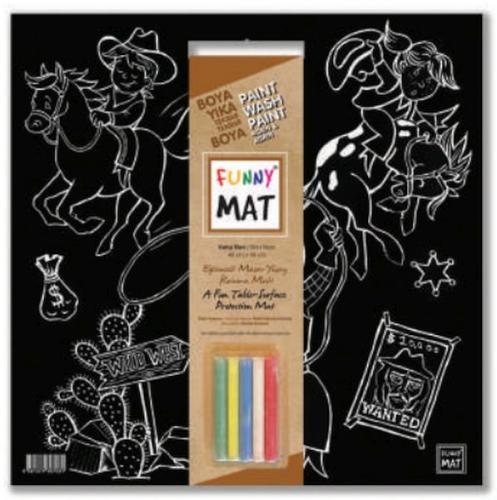 Kurye Kitabevi - Funny Mat - Vahşi Batı 40x40cm
