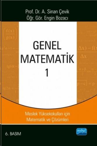 Kurye Kitabevi - Genel Matematik 1 Meslek Yüksekokulları için Matemati