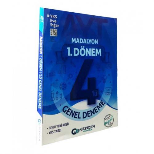 Kurye Kitabevi - Gezegen AYT 1. Dönem Madalyon Genel 4 lü Deneme-YENİ