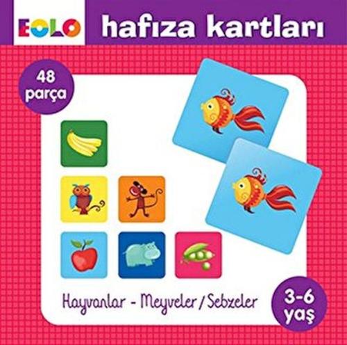 Kurye Kitabevi - Hafıza Kartları-Hayvanlar - Meyveler&Sebzeler