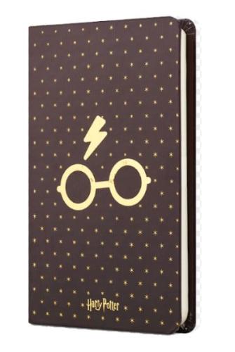 Kurye Kitabevi - Harry Potter Sert Kapak Mini Defter Gözlük Bordo