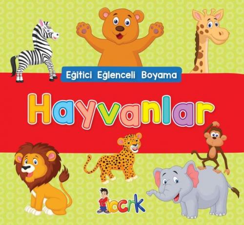 Kurye Kitabevi - Hayvanlar - Eğitici Eğlenceli Boyama