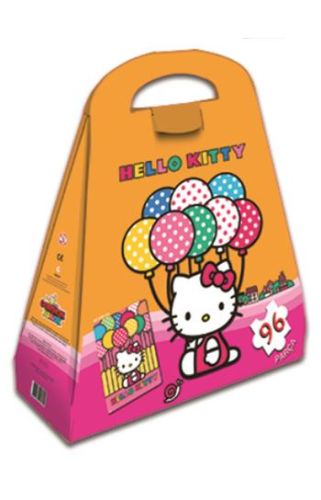 Kurye Kitabevi - Hello Kitty Çantalı Yap Boz Balon 96 Parça Puzzle 406