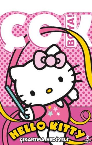 Kurye Kitabevi - Hello Kitty - Çok Boya! Çıkartmalı Dev Boyama Kitabı