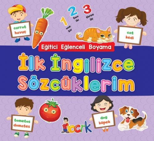 Kurye Kitabevi - İlk İngilizce Sözcüklerim - Eğitici Eğlenceli Boyama